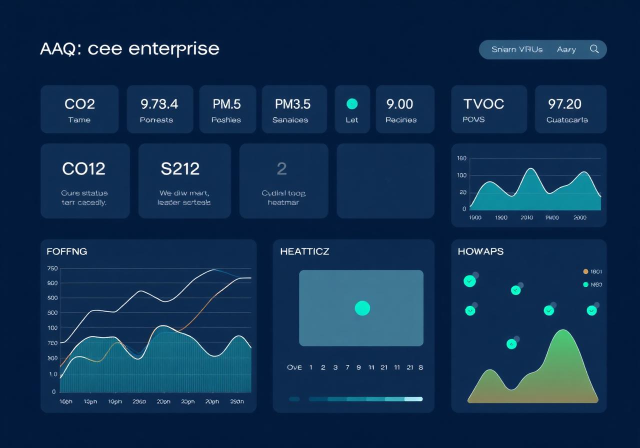 IAQ sensor network dashboard