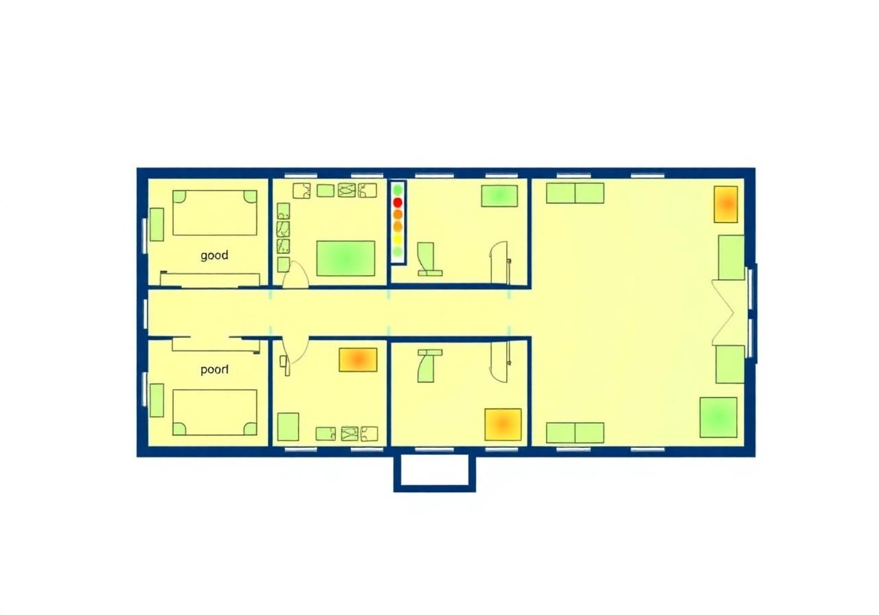 Zone monitoring heatmap